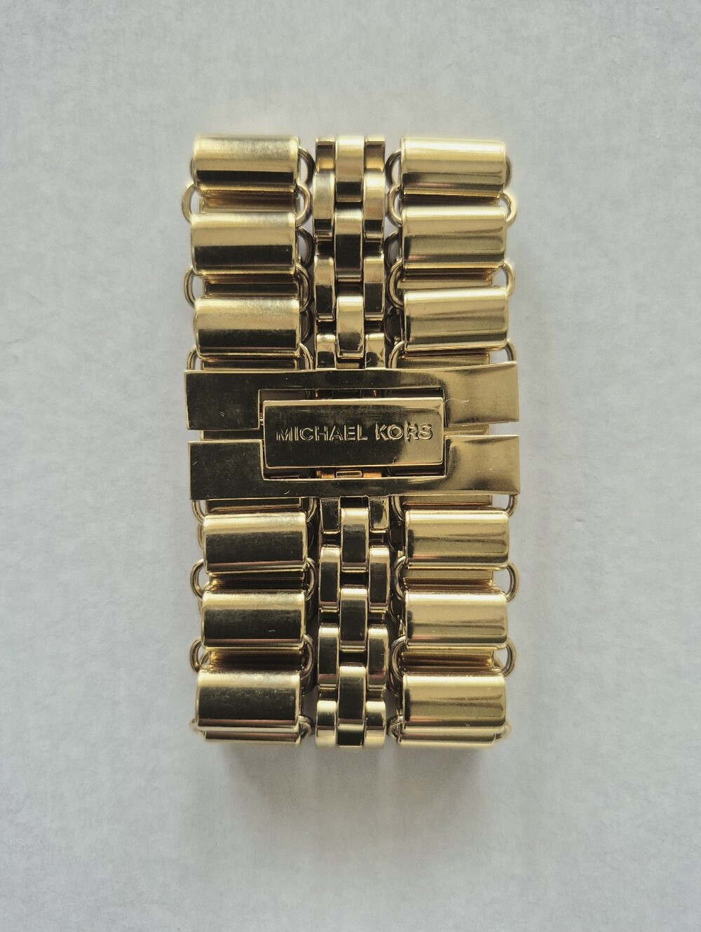 Michael Kors Very Hollywood Collection Gold-Tone Statement Bracelet 7.5 In" X 2"